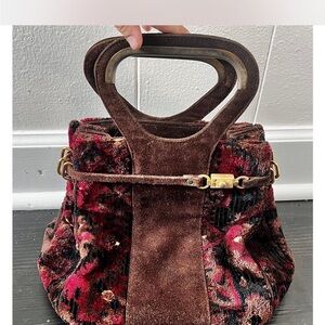 Tano Brown and Red Top Handle